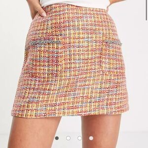 Colorful Tweed Skirt